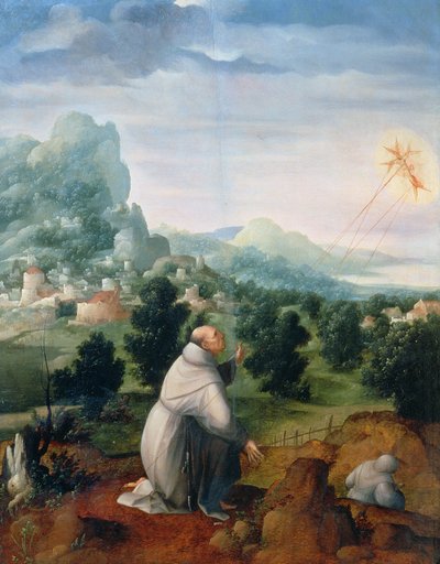 St. Francis Receiving the Stigmata by Jan van Scorel